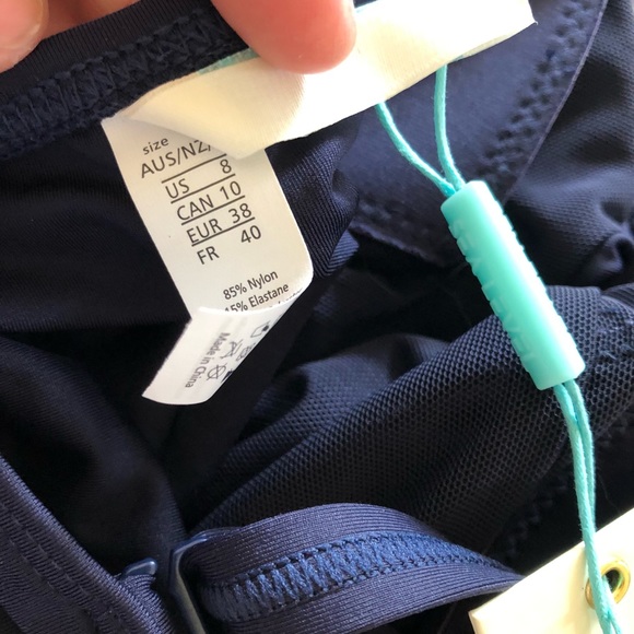 NWT Eco Essentials Cross Front Multifit Singlet Top-Night Sky - Picture 10 of 10